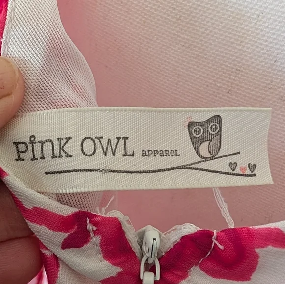 Pink Owl Vibrant Pink and White Floral Skirt - Picture 3 of 5
